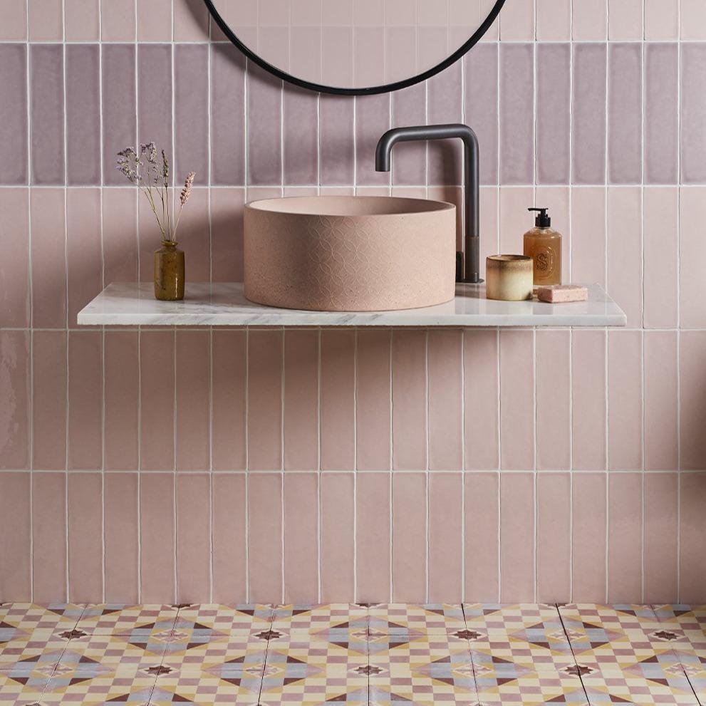 pink tile — AS SEEN ON — Kentucky Rose Designs