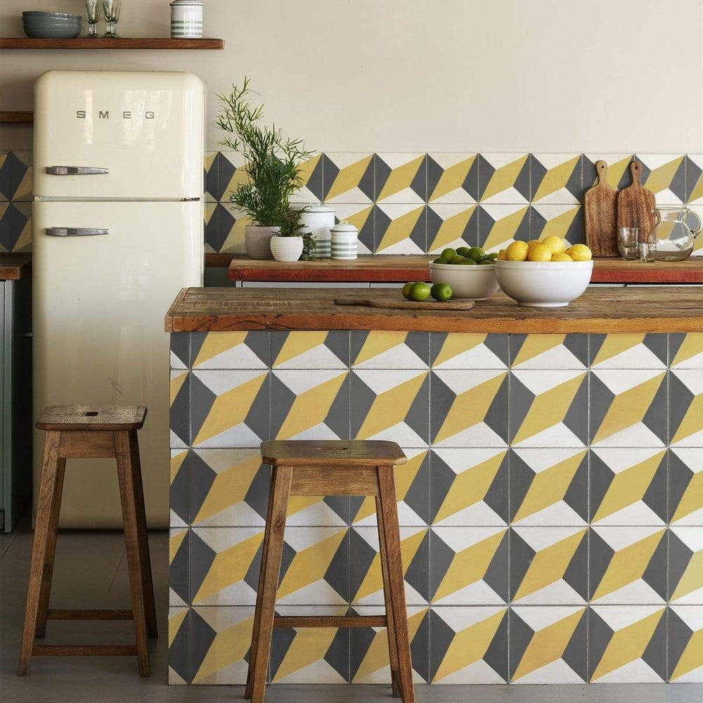 Canola Yellow Otura Tile | Tiles - Handmade | Bert & May