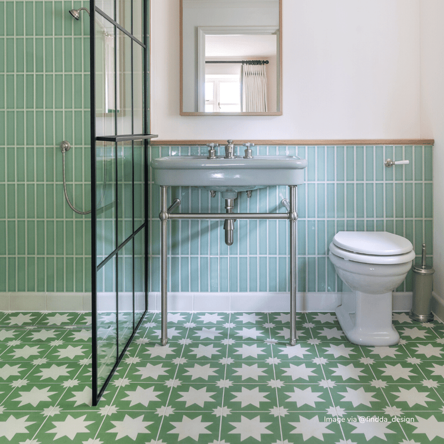 Green Pradena Tile | Tiles - Handmade | Bert & May